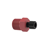 NPT Adapter Assembly PEEK 1/4 NPT Male x 1/4-28 Female